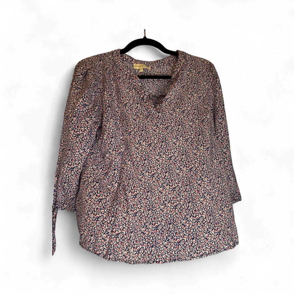 Cynthia Rowley Women’s Boho Peasant Blouse - Pink and Blue size Large - Picture 3 of 5